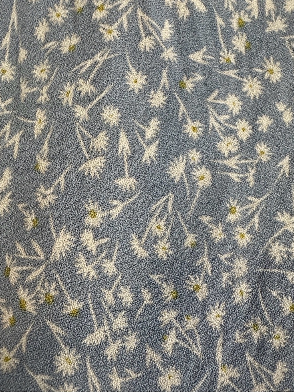 URBAN Romantics Light Blue Floral Button-Front Peplum Blouse - Picture 6 of 6